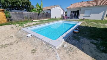 Pose de piscine à coque