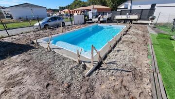 Pose de piscine à coque